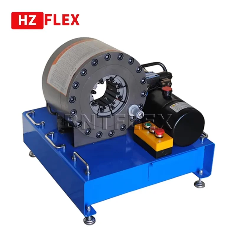 

BNT24 Mobile service hydraulic hose repair machine DC24V 1/8 inch to 2 inch hydraulic hose crimping machine with 12 sets of dies