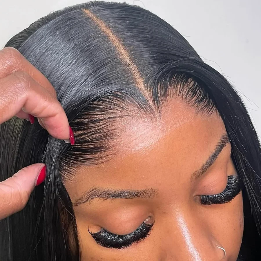 شفافة 100% خصلات الشعر المستعار الإنسان الفيتنامية 13x4 العظام مستقيم الدانتيل شعر مستعار أمامي 28 34 بوصة قبل قطعها الدانتيل شعر مستعار أمامي للنساء