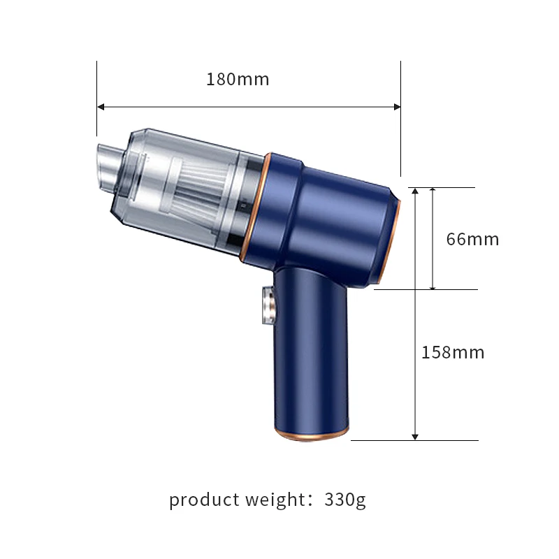 Purerobo handhad แบบพกพาเครื่องดูดฝุ่นเครื่องดูดฝุ่นรถยนต์ 4000Pa 70W 110ML ฝุ่นถ้วยสําหรับ Home Office รถทําความสะอาด
