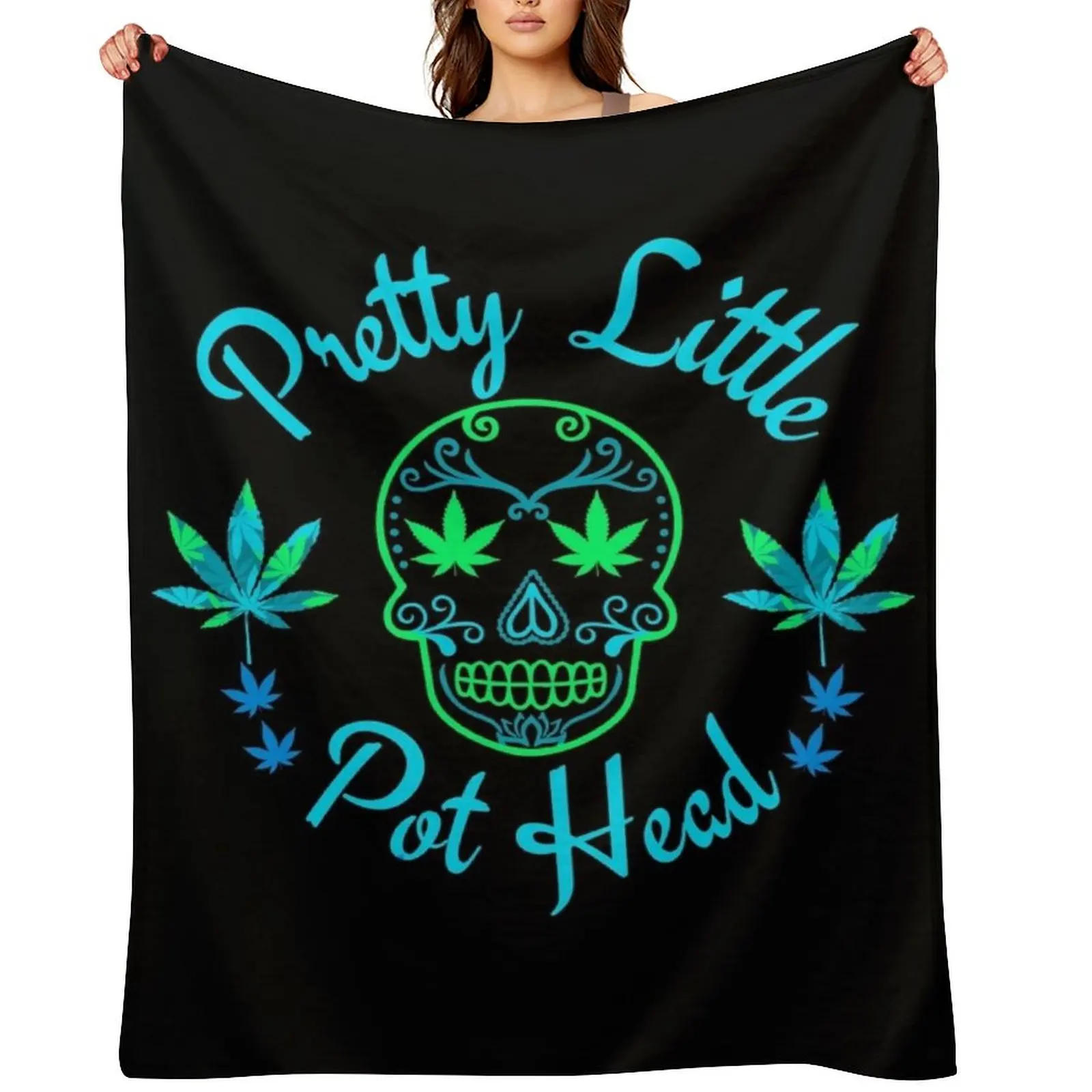 

Pretty little pot head Neon Throw Blanket cosplay anime Sofas Large Luxury Brand Blankets