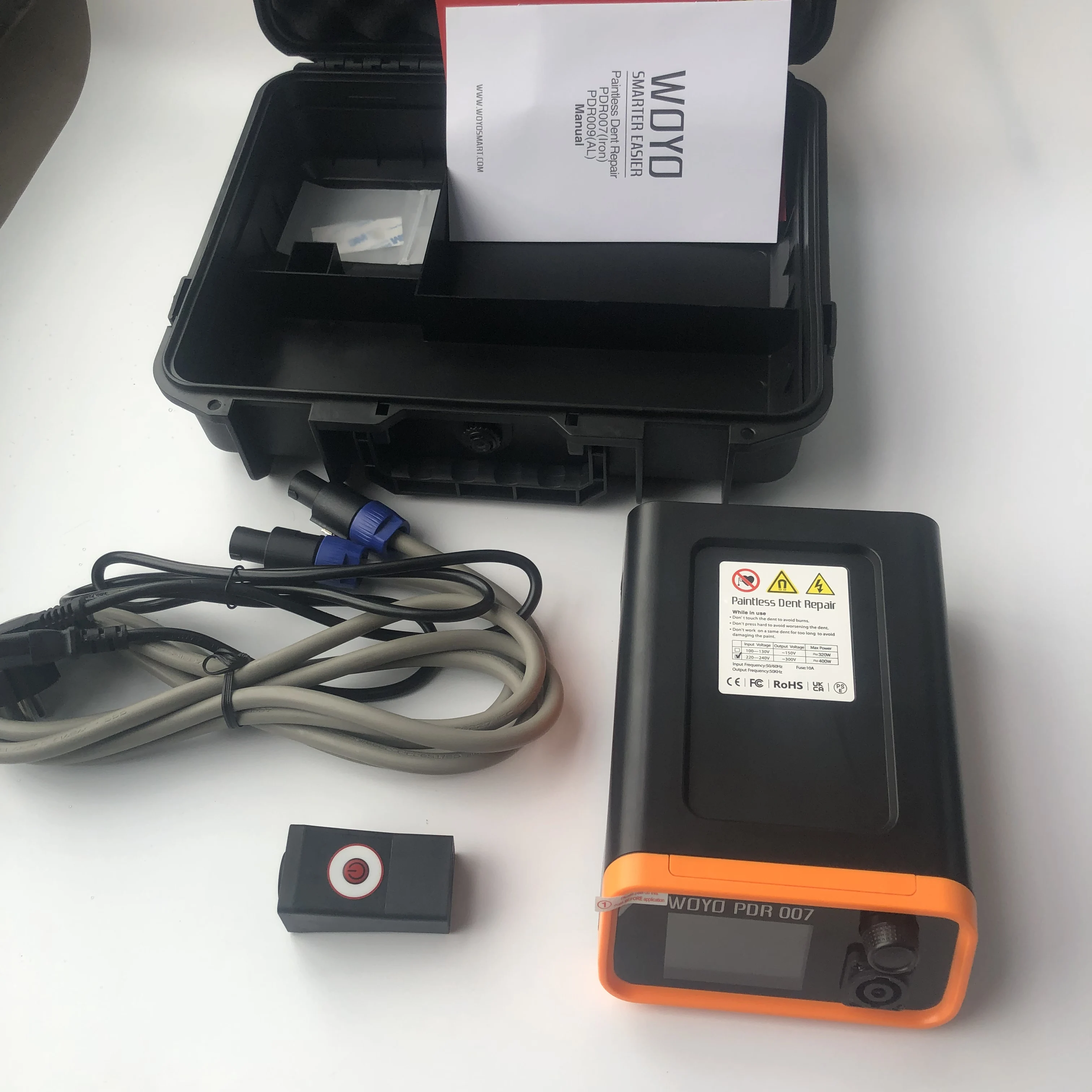 Nuevo medidor de eliminación sin daños de carrocería sin pintura PDR007 para reparación de arañazos de coche herramienta de reparación de abolladuras de inducción electromagnética