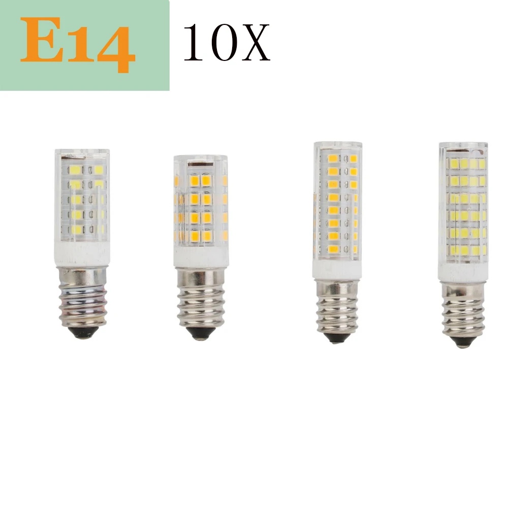 

10Pcs Led Corn Light Bulbs Lamps 8W 800Lumen Ceramic Body 220V Bulb Lights Mini E14 Smd2835 AC 240V Cool Warm White Lamp Decor