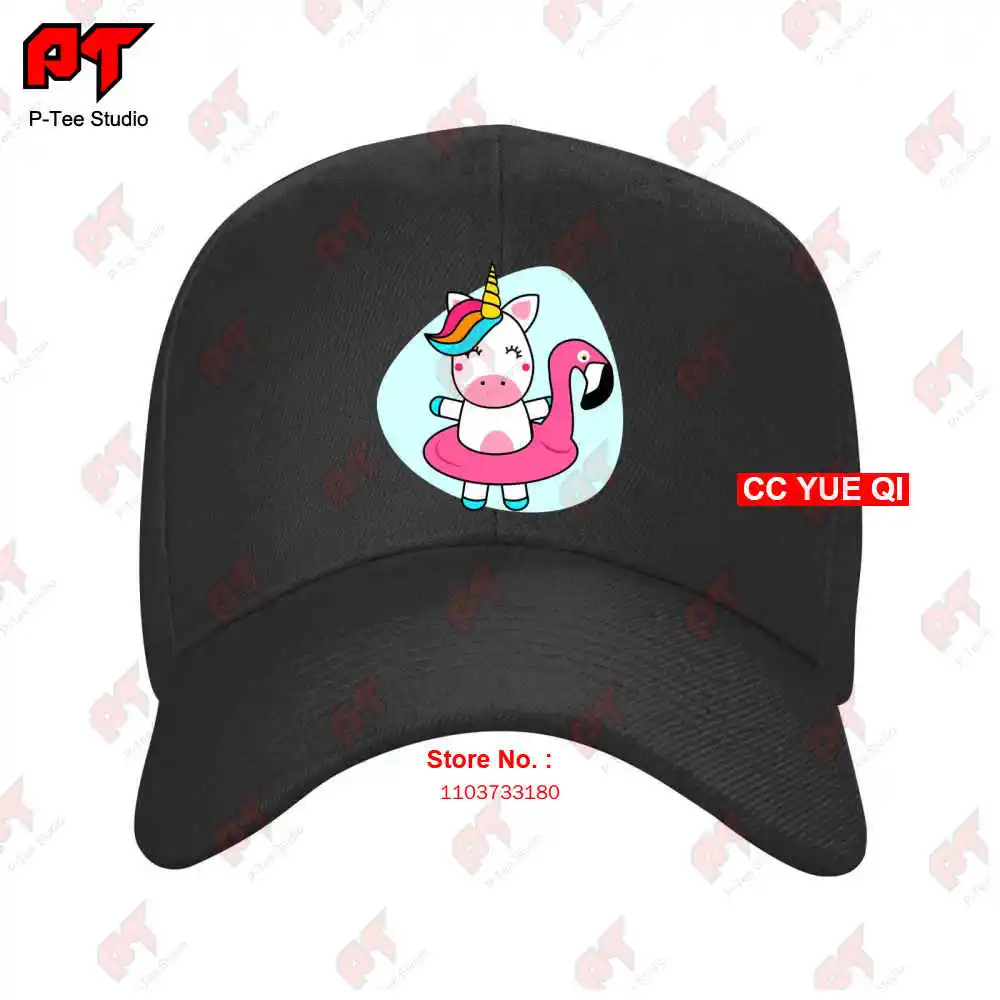 Pink Flamingo Dabbing Unicorn Baseball Caps Truck Cap E08C