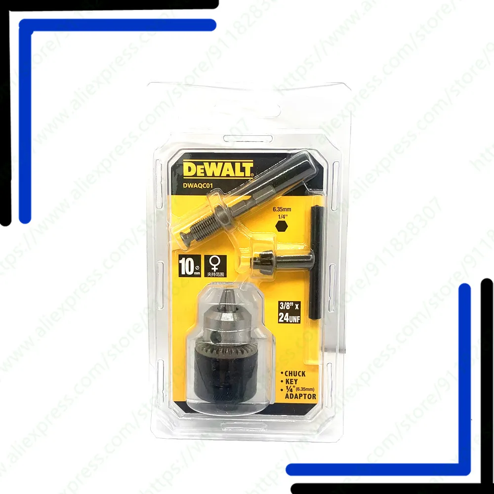 

DEWALT DWAQC01 Keyed chuck driver with SDS adapter Hexagonal handle Drill chuck 1/4 Hexagonal socket chuck converter