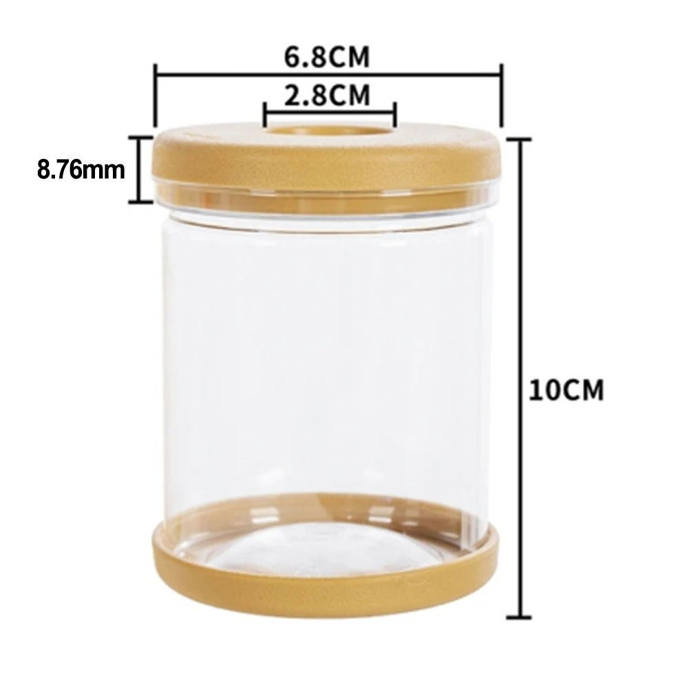 Light Transmissive PET Pot for Small Indoor Plants with Construction and Spill-Resistant Base for Desk or Shelf