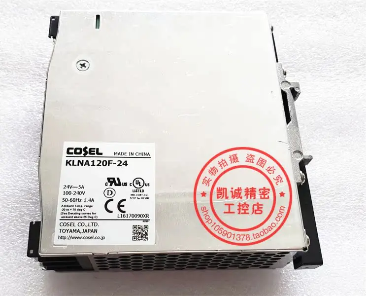Fuente de alimentación conmutada de riel COSEL, accesorio japonés Original, KLNA120F-24 24VDC 5A