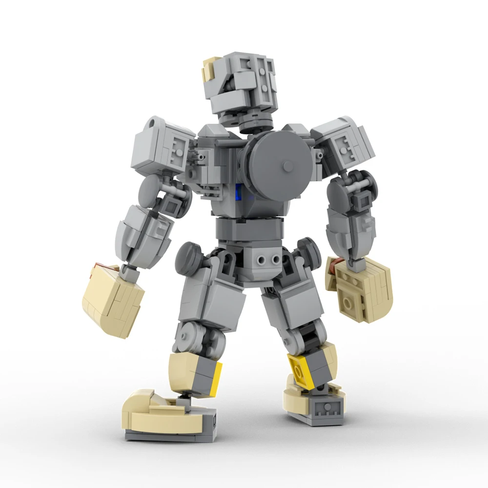Moc máquinas de aço robô modelo blocos de construção conjunto mecha de alta tecnologia para átomo inteligência tijolos brinquedos crianças presentes de aniversário