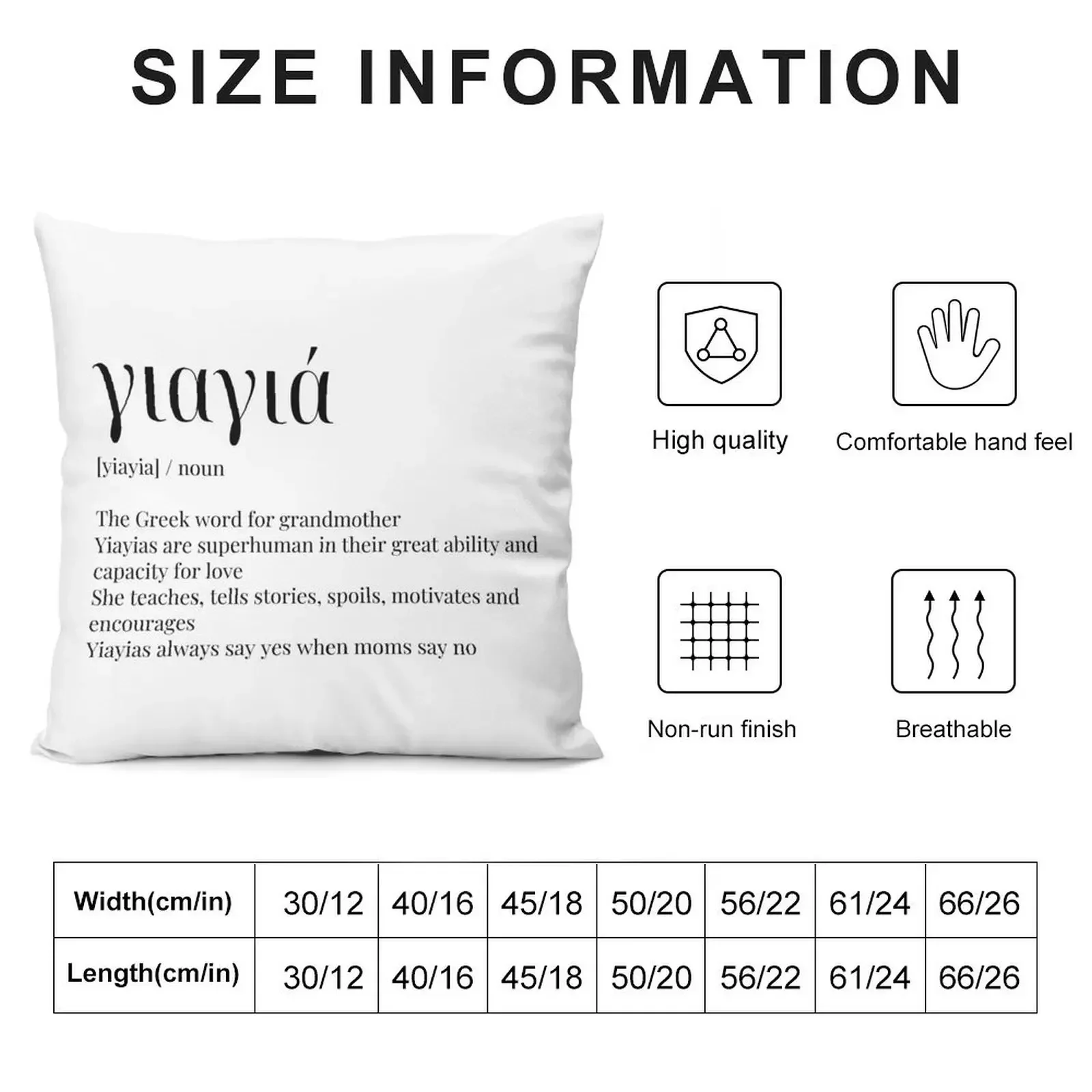 Greek yiayia definition grandmother Throw Pillow Cushion Cover Set anime girl pillow