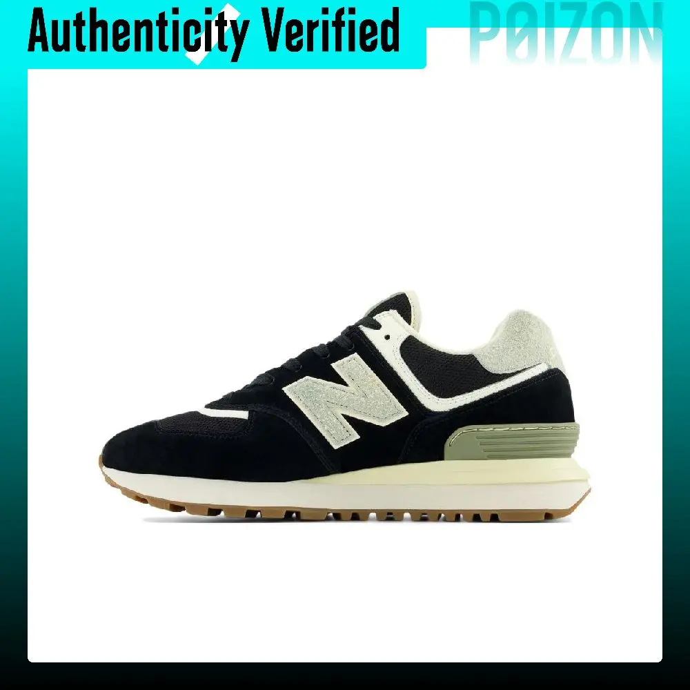 New Balance 574 Legacy Low top Casual City Commuting Running Shoes Unisex Black D Width U574LGBG