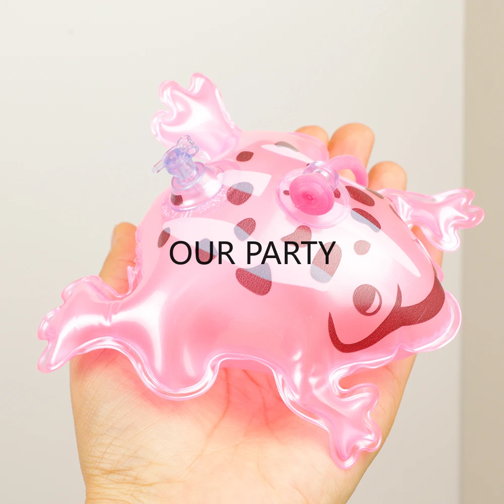 10Pcs Funny Mini Inflatable Frog Balloon Bath Toys for Kids Birthday Baby Shower Party Favors Pinata Fillers Kindergarten Gifts