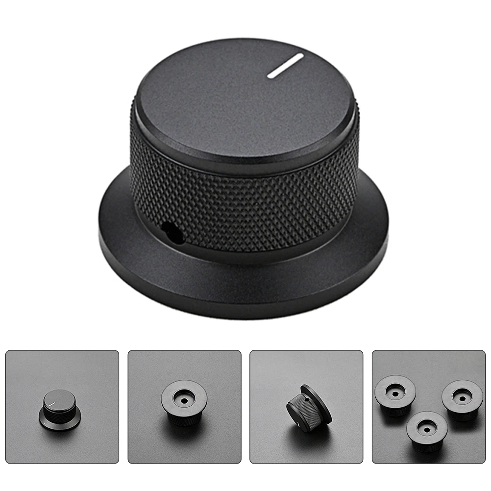

Black Top Hat Guitar Knob Replacement Amplifier Control Knobs Aluminum Potentiometer Volume Electric Kit