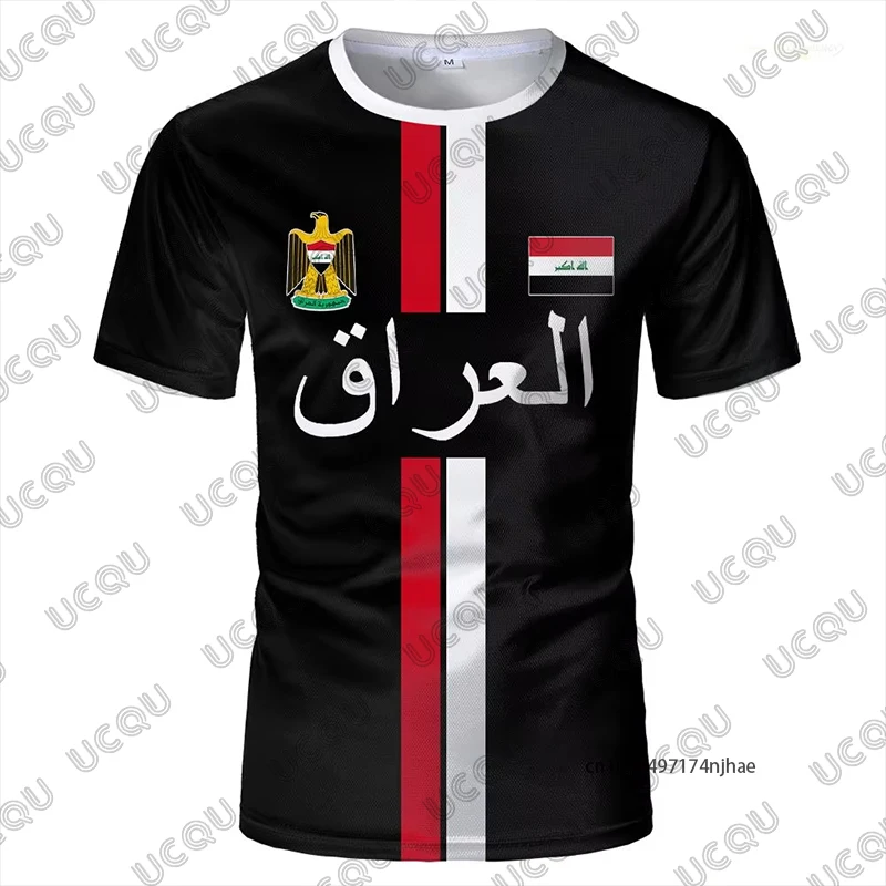 2026 New Iraq Style Print Football Jersey For Men Women T-shirt Summer Short Sleeve Sports Quick-drying Tees Casual Kids Tops - view 4