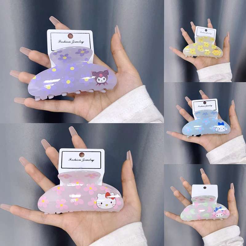 

Sanrio Hello Kitty Kawaii Anime Hair Claw Clip Cute Sweet My Melody Cinnamoroll Cartoon Hair Accessories Lovely Gifts for Girls