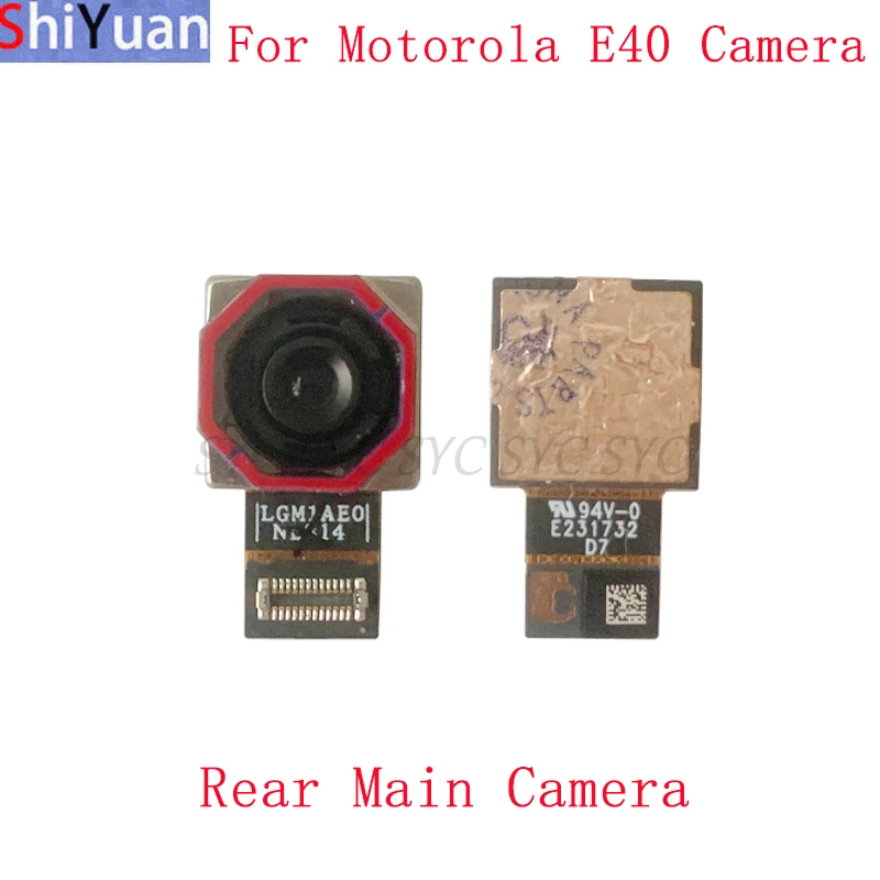 

Back Rear Front Camera Flex Cable For Motorola Moto E30 E40 Main Big Small Camera Module Repair Parts