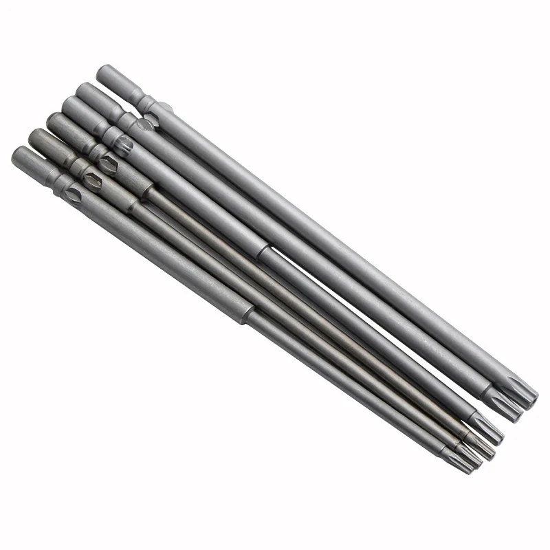 802 トルクスドライバービット T5-T30 6 ミリメートルラウンドシャンク電動ドライバービット修復ツールロング 150 ミリメートル