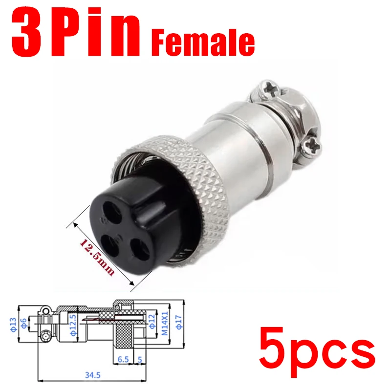 5 stücke GX16 2/3/4/5/6/7/8/9/10 Pin Männlich & Weiblich 16mm Metall Rund Luftfahrt Stecker Buchse Stecker 2PIN 3PIN 4PIN 5PIN 6PIN 7PIN