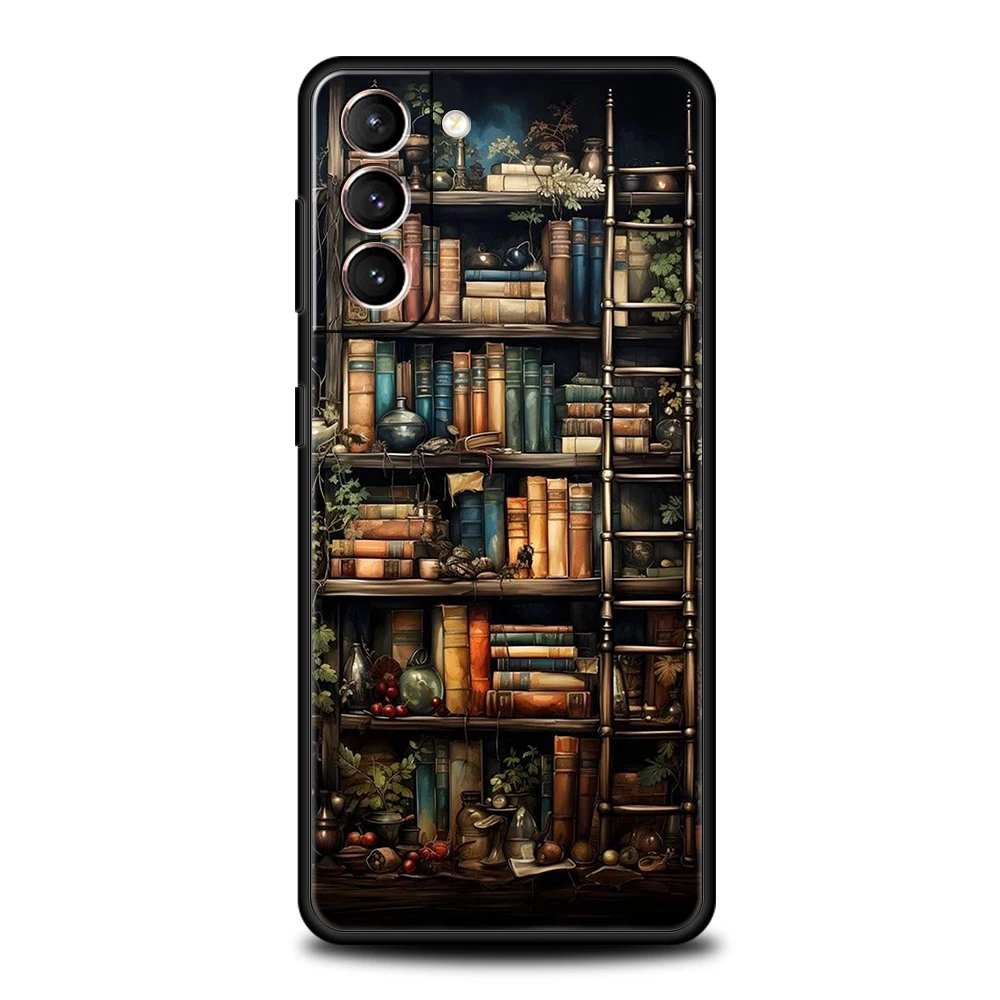 Lesen Sie Bücher Illustration Handyhülle für Samsung Galaxy S24 S23 S22 S20 S21 FE Ultra S10 S10E S9 S8 Plus 5G Silikonhülle Capas – Detail 7