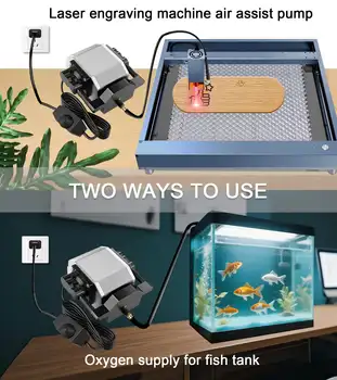 54公升/分鐘雷射雕刻機/數控切割機及雷射雕刻用空氣輔助泵,低噪音空氣輔助泵,附可調式旋鈕 10 最佳銷售 空氣泵雷射 - №5