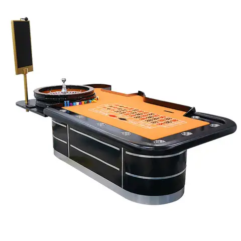 20-Inch Roulette Table Fireproof Leather Casino Table Set Roulette Game