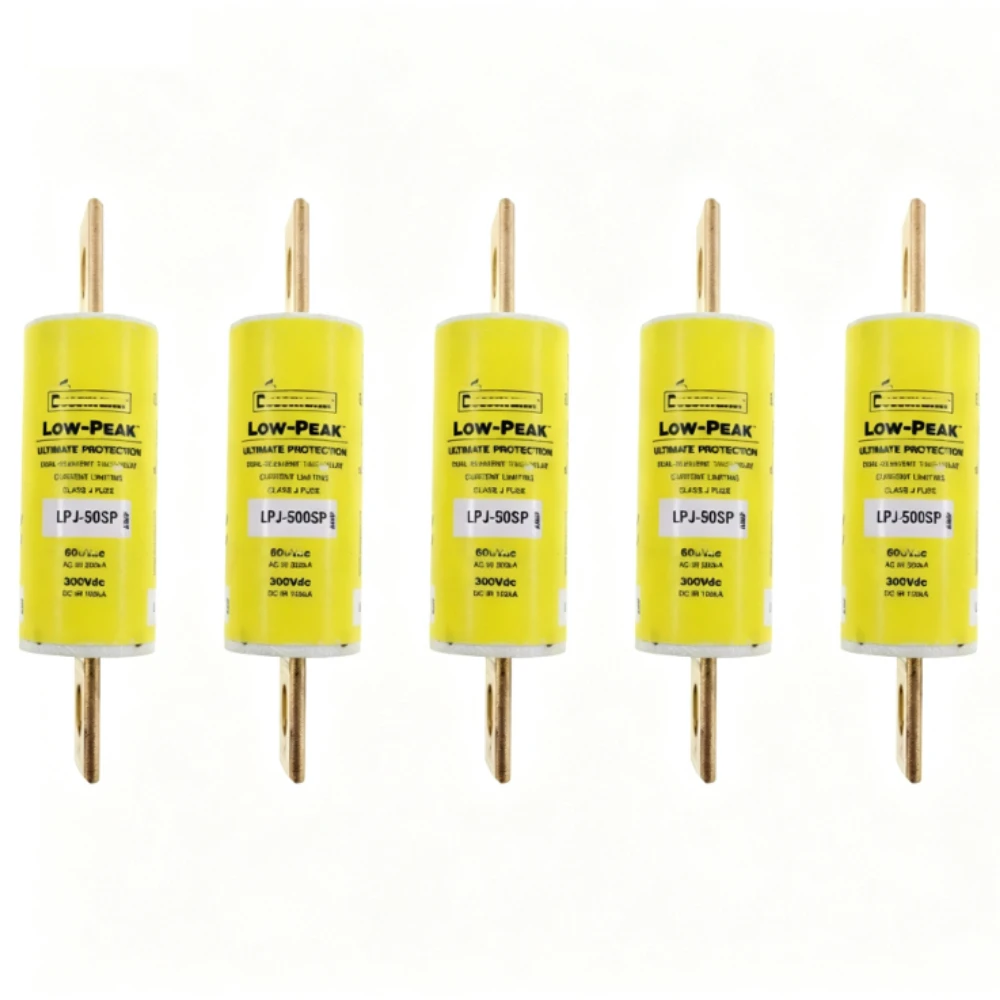 LPJ500SP 500A 600VAC 300VDC Class J Time Delay Fuse, Dual-Element Current Limiting Low-Peak Industrial Circuit Protection