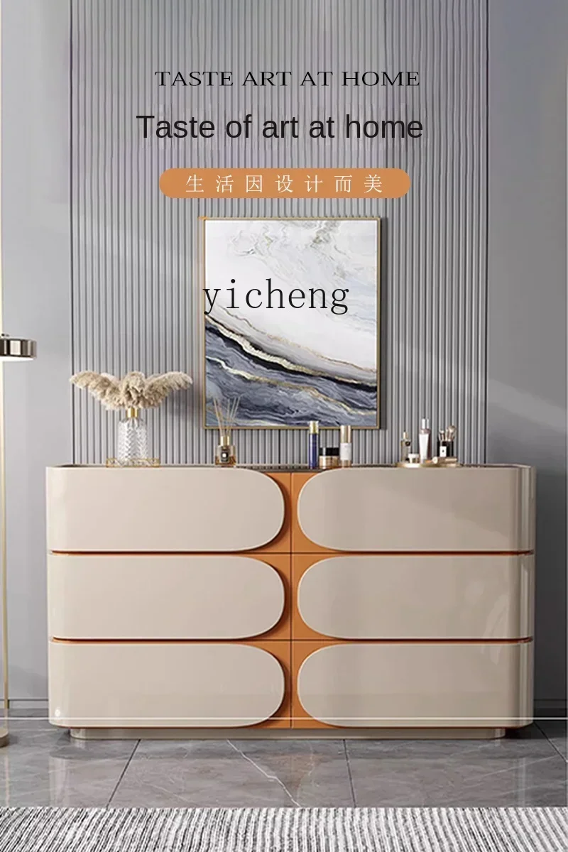 Minimalist Chest of Six Drawers Bedroom Modern Minimalist Jewelry Cabinet Living Room Storage Locker
