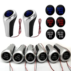 LED Light Gear Shift Knob 5 6 Speed Shifter Lever Hand Ball Stick For BMW E39 E60 E61 E46 E82 E87 E90 E91 E92 X1 X3 X5 M3 M4 M5