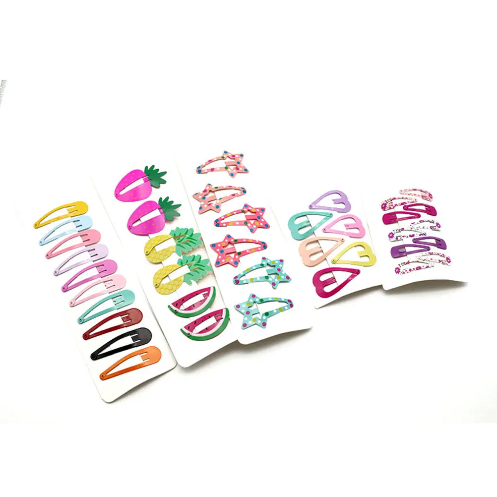 

38Pcs Snap Hair Clips Patterns Metal Barrettes Hair Accessories for Babies Girls Toddlers Kids Teens Stylish Bright