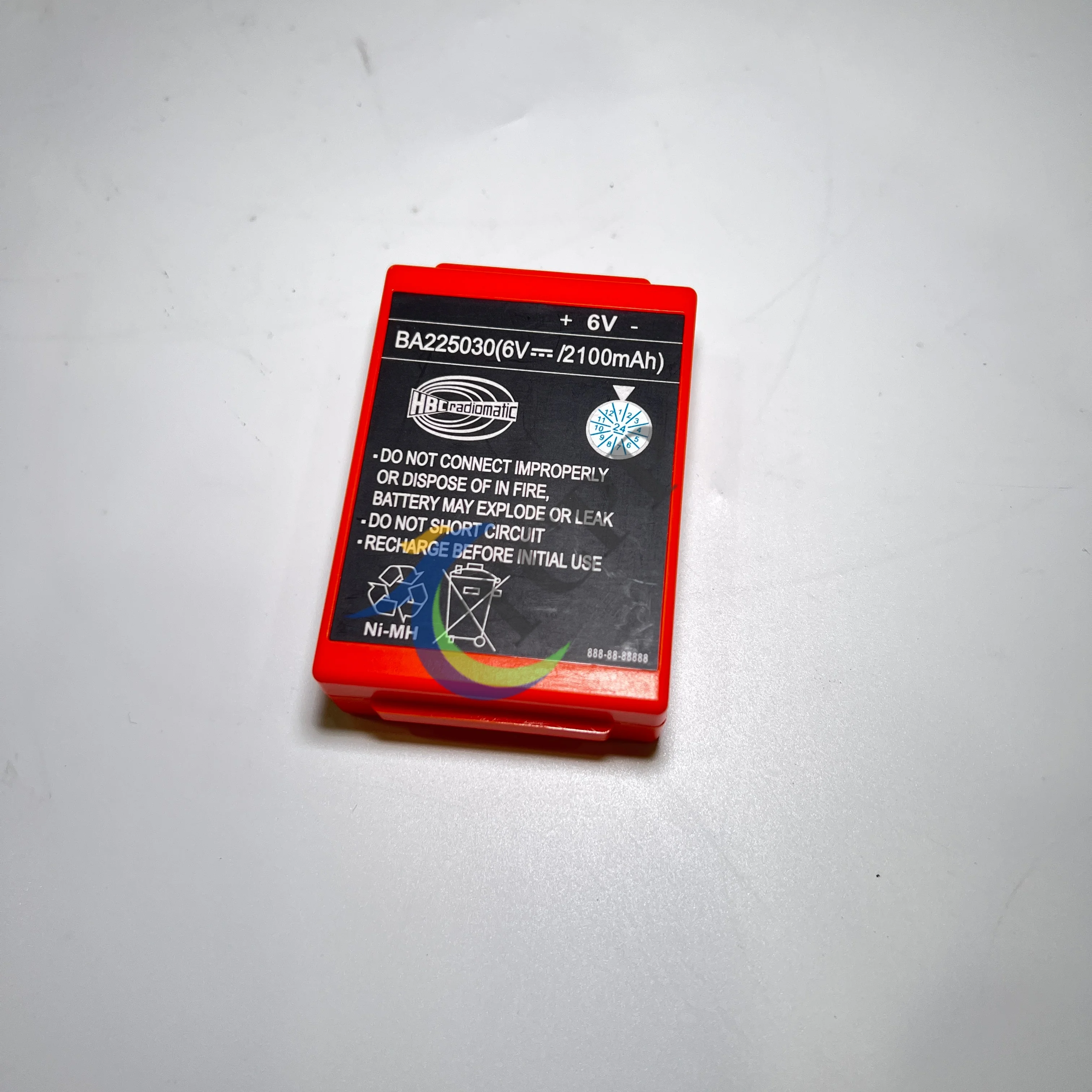 Concrete Pump Remote Control Battery HBC Radiomatic 6V 2100 MAh Model BA225030