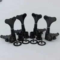 GUYKER-Afinadores de bajo sellados con cabezal, cabezales de máquina, negro cromado dorado