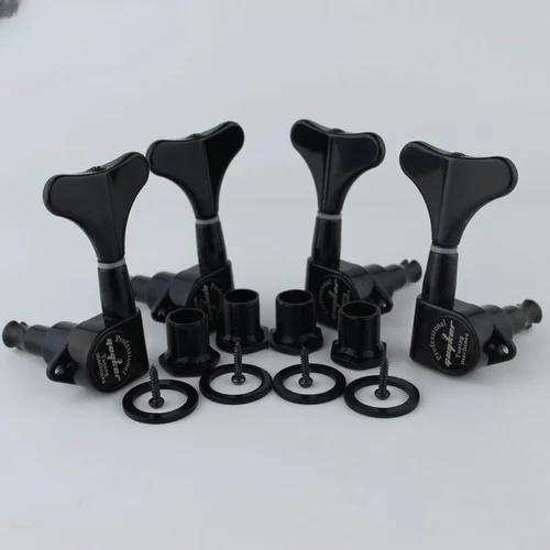 GUYKER-Afinadores de bajo sellados con cabezal, cabezales de máquina, negro cromado dorado