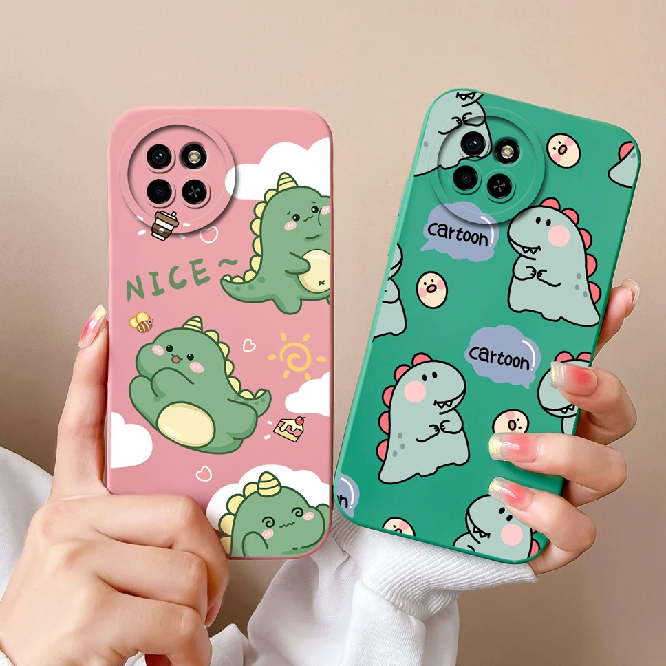 For Itel S23 S 23 Plus 4G Case Cute Dinosaur Silicone Back Cover Phone Case Cover For ItelS23+ Funda Capa Bumper Capa 6.6 inches