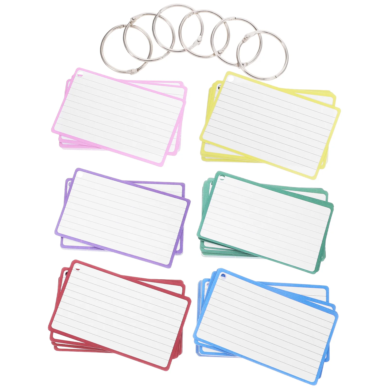 

6 Books Index Cards Notebook Lined Notecards for Studying Meeting Notebooks Compact Flash Cards for Daily Office Inspiration