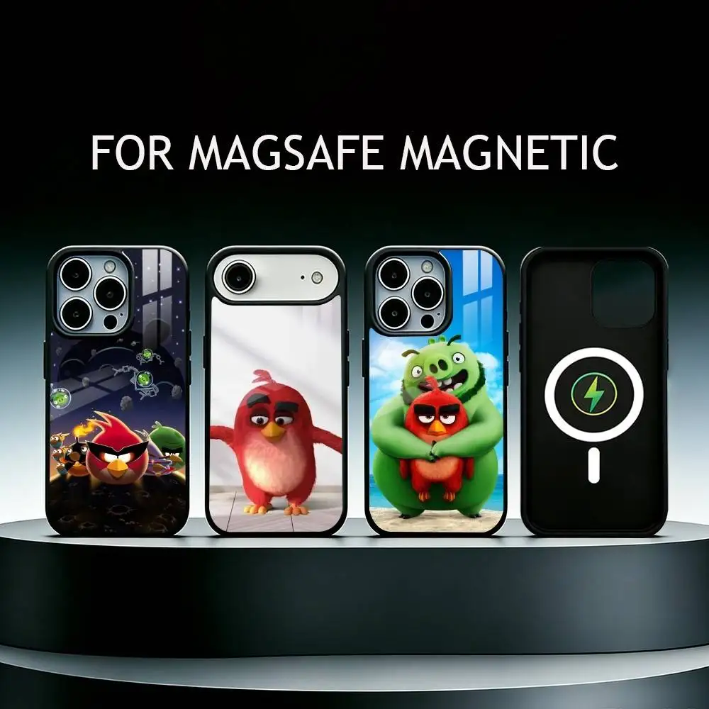 

Game A-Angry Funny B-Birds Phone Case For iPhone17,16,15,14,13,12,11 Plus,Pro Supports Magnetic Wireless Charging