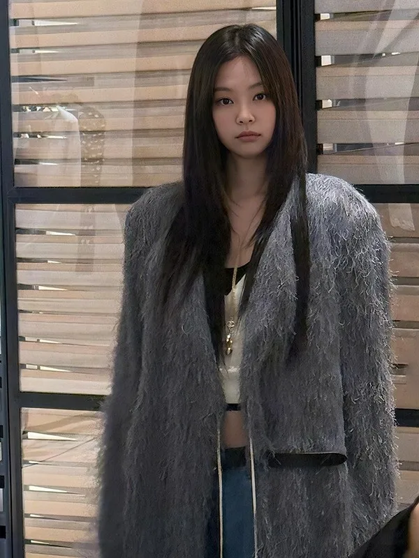 

Plu ort Fit Women's Cardigan Sweater Thiened Long Sve Pure Color Spring Faion Outerwear K25C8337