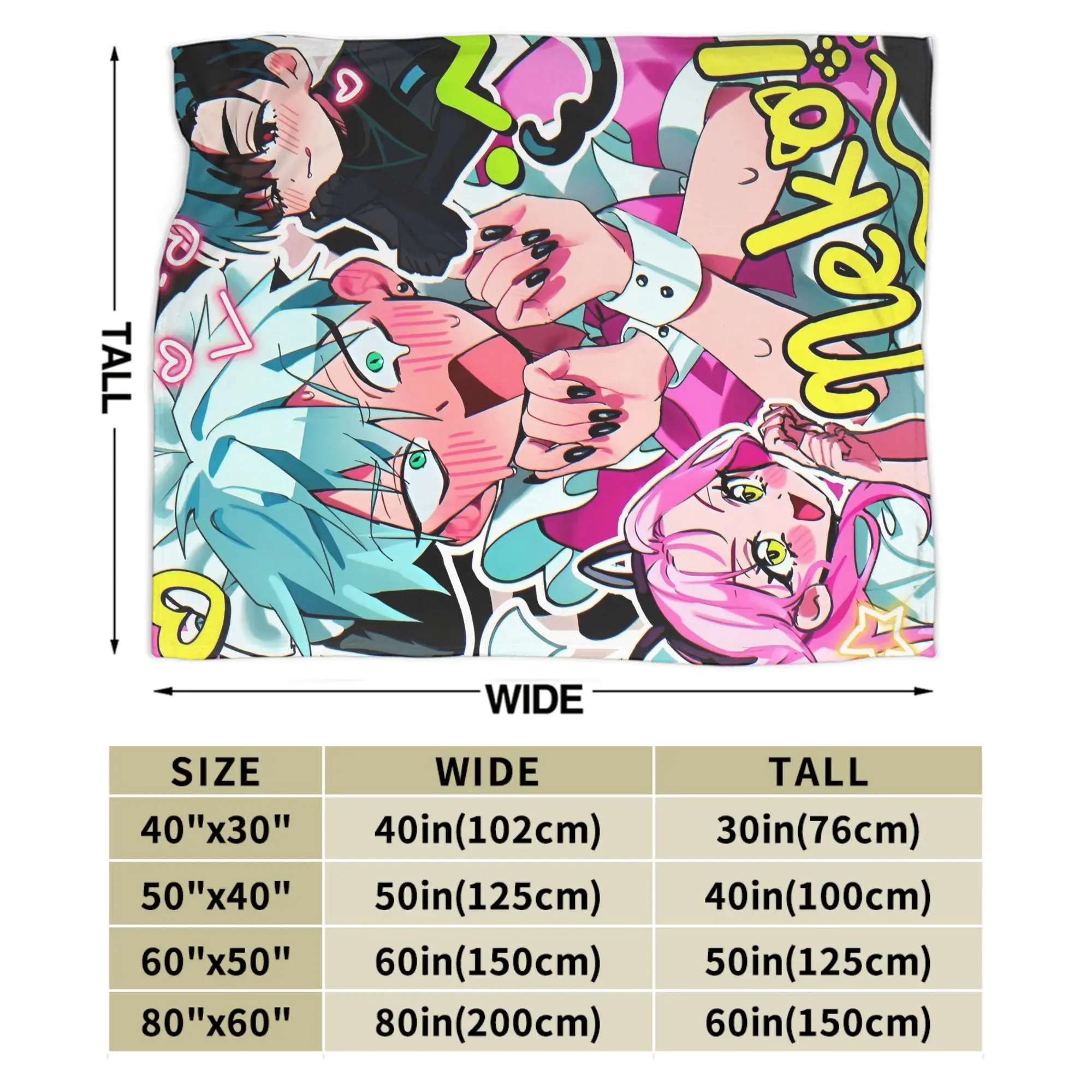 أنيمي الغريبة المرحلة بطانية دافئة السفر مكتب أفخم رمي بطانية الشارع الاتجاه في الهواء الطلق الفانيلا المفرش أريكة غطاء سرير #6