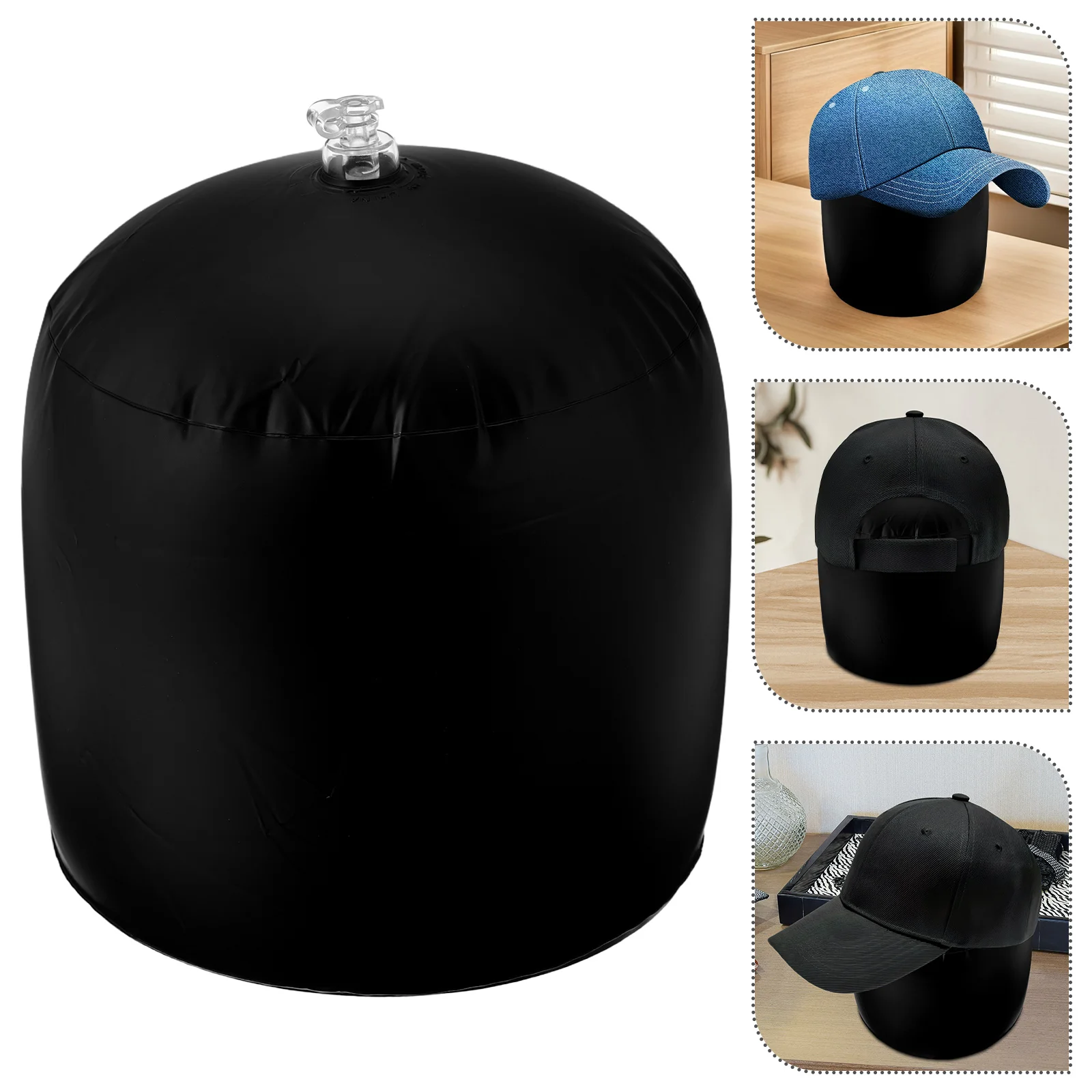 

Inflatable Hat Shaper Support Baseball Cap Tabletop Display Stand Hat Holder Rack For Organizing Storage Accessory For Men Women