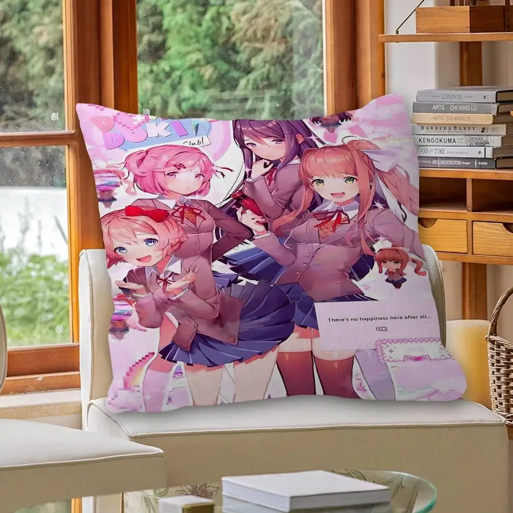 Anime Game DDLC D-Doki Lucky Dragon pillow cover sofa cushion cover home room decoration children gift