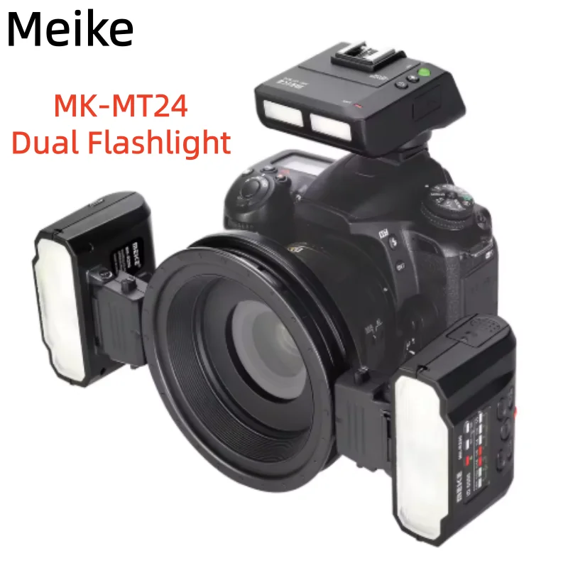 캐논/소니/니콘 카메라용 메이케 MK-MT24 매크로 트윈 라이트 스피드라이트 플래시