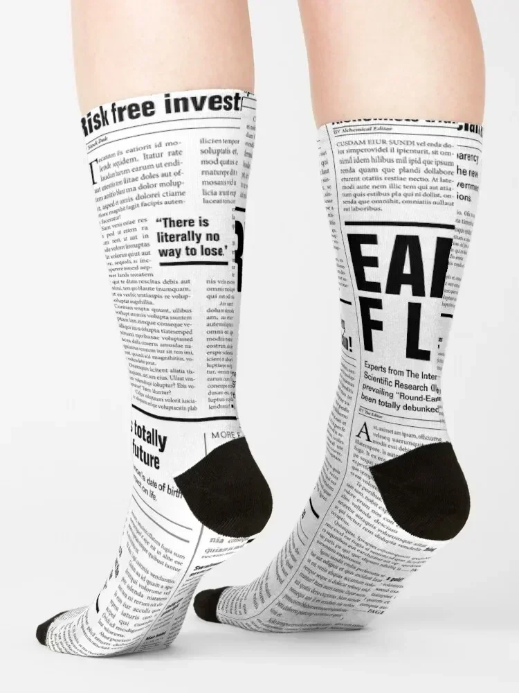 The Fake News Vol. 1, No. 1 Socks funny gift Rugby hockey Running Male Socks Women's