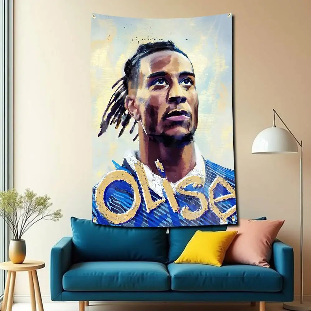 A-Assist King M-Michael Olise Flag Tapestry Banner for Bedroom Living Room Outdoor Camping Custom Supported