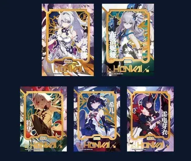 New Honkai Star Rail Card Cold Ironing Process Metal Card Anime Game Genshin Impact Honkai Star Railway Classic Collectible Card