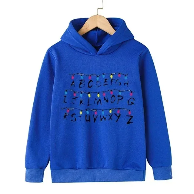Bizarre verhalen voor kinderen 4_ Hellfire Club bedrukte jongens en meisjes lente en herfst sweatshirts met capuchon High Street comfortabel