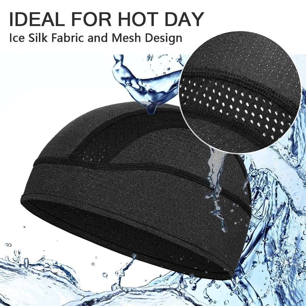 Skull Cap Helmet Lining Breathable M esh Sweat Wicking Cycli
