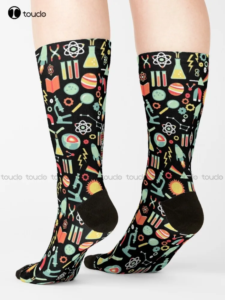 

Science Studies Socks Purple Socks Unisex Adult Teen Youth Socks 360° Digital Print Harajuku Streetwear Gd Hip Hop Gift Retro