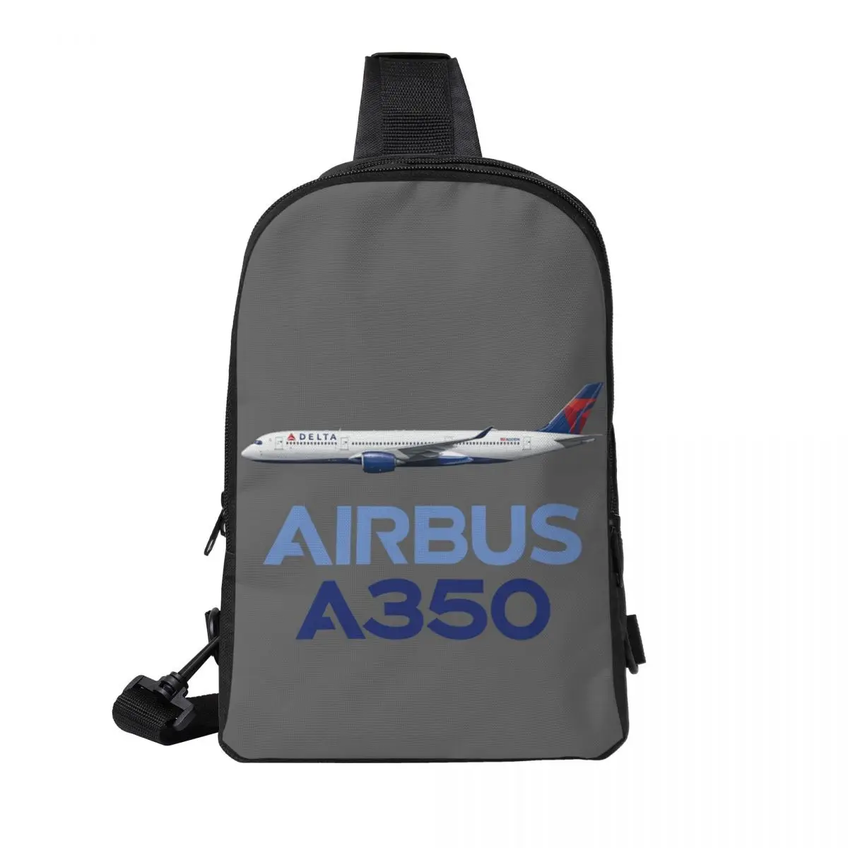 

New Airbus Beluga A350 (2) Chest Bag Men Sling Crossbody Backpack Chest Bag Traveling Hiking Daypack Shoulder Bag