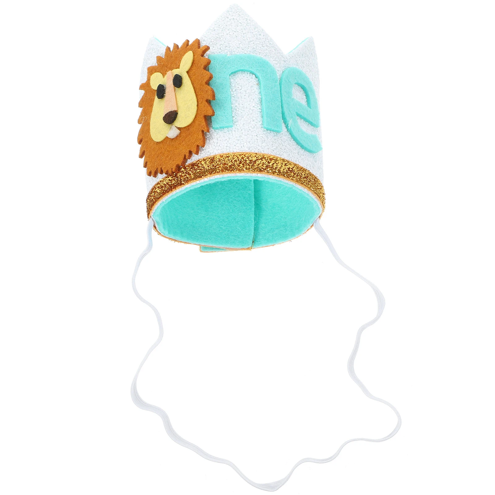 

Lion Crown Hat for 1st Birthday Boy Animal Hair Accessories Party Supplies Elastic B Shower Decor