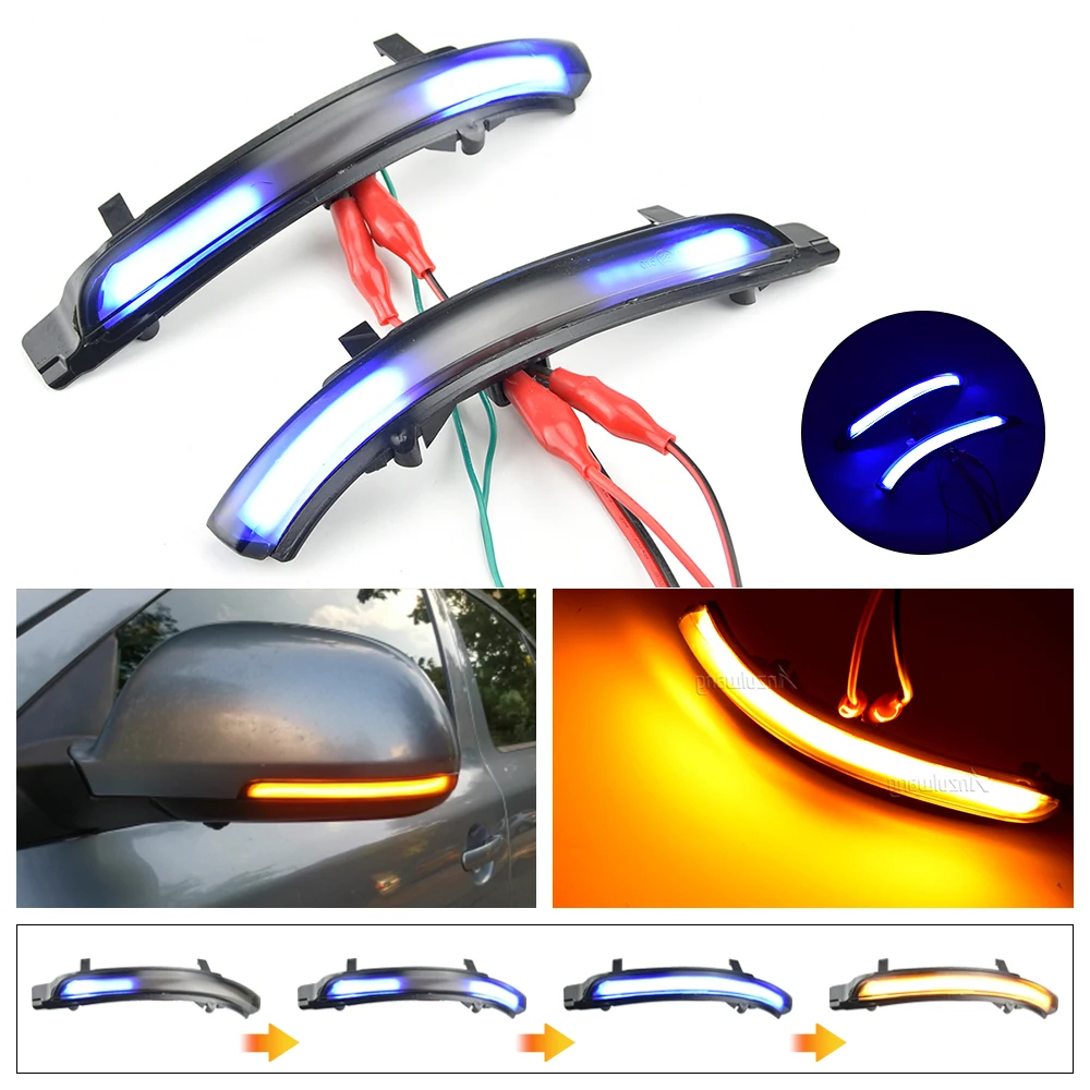 high‑quality-led-sequential-dynamic-turn-signal-blinker-for-skoda-octavia-1z3-hatchback-2009‑2013-rearview-mirror-light