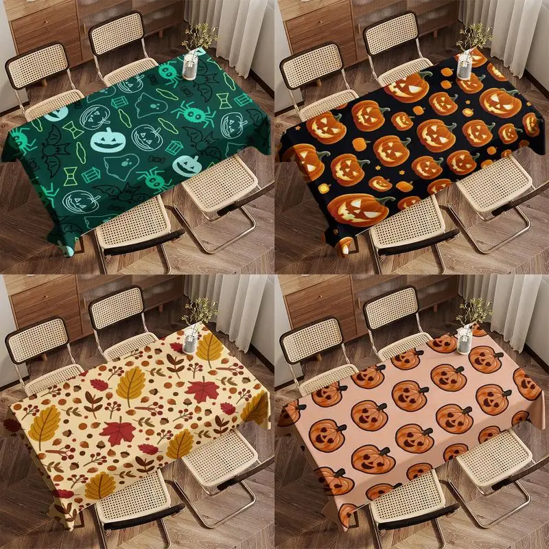 Halloween-themed Tablecloth Restaurant Kitchen Tablecloth Living Room Home Decoration Rectangular Party Decoration