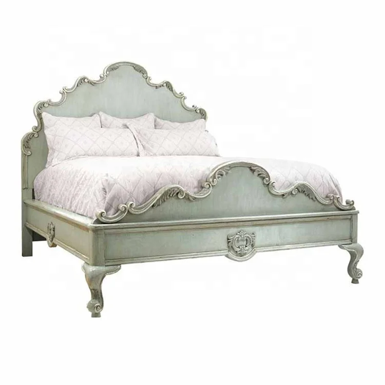 

* American Solid Oak 1.8m King Bed Vintage Double Wall Villa Bedroom Modern Contemporary Home Design