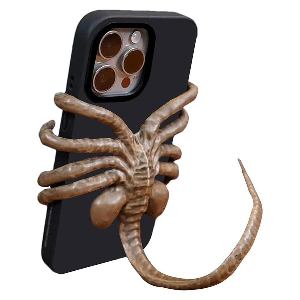 Supporto per telefono Facehugger Supporto per telefono creativo regolabile Artiglio flessibile Facehugger Supporto per cellulare Puntelli per la decorazione dell'atmosfera